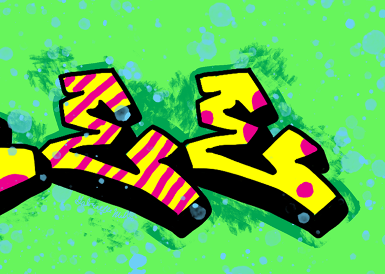 zoomed in on the second part of the word